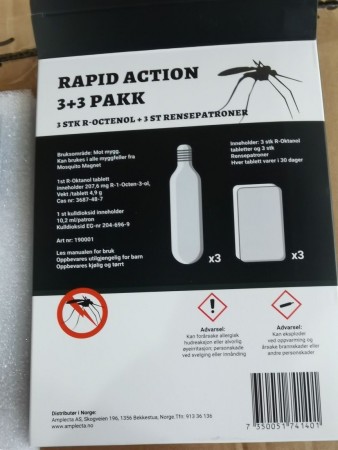 R-Oktanol (3 stk) og Rensepatroner (3 stk) til Mosquito Magnet Myggfeller.